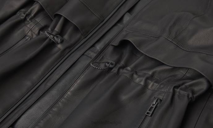 kleding vlieggewicht nappa zwart doorzichtig jasje vrouwen Belstaff 624D464