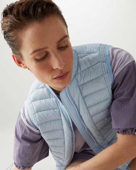 kleding ultra lichtgewicht dons hemelsblauw stella gilet vrouwen Belstaff 624D496