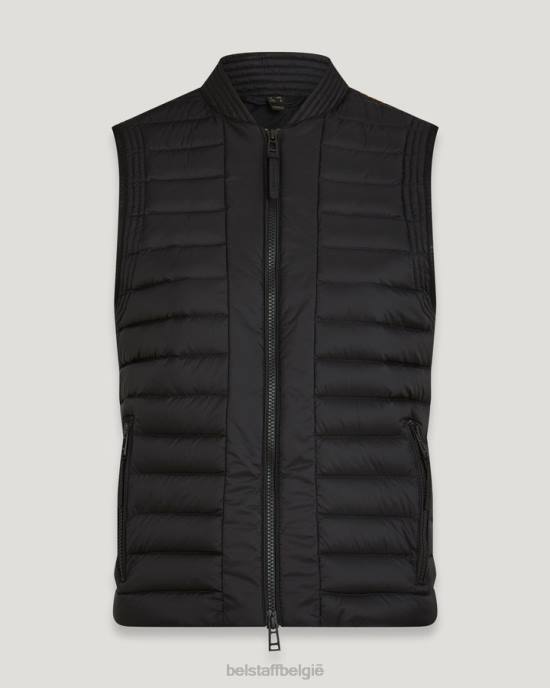kleding ultra lichtgewicht dons zwart stella gilet vrouwen Belstaff 624D492