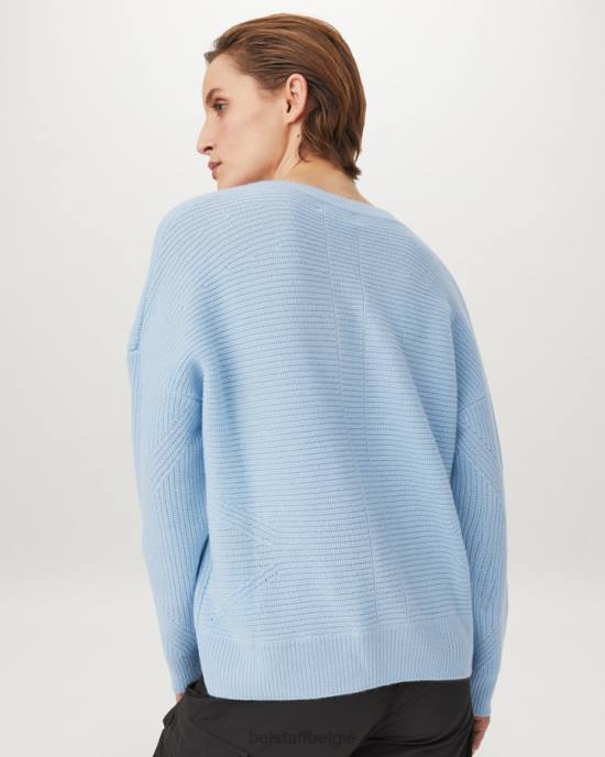kleding puur kasjmier hemelsblauw Cameron trui met v-hals vrouwen Belstaff 624D513
