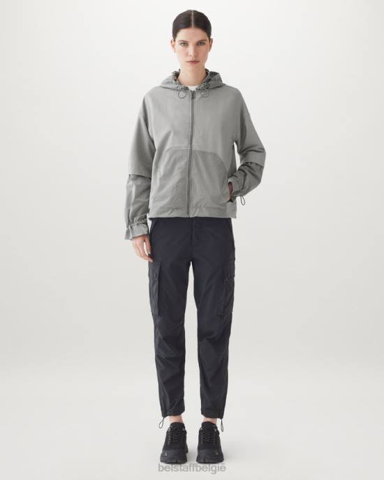 kleding lichtgewicht fleece oud zilver Torque sweatshirt met ritssluiting vrouwen Belstaff 624D509