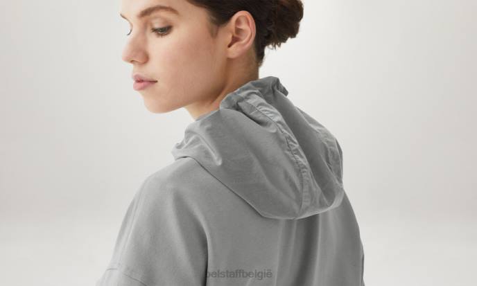 kleding lichtgewicht fleece oud zilver Torque sweatshirt met ritssluiting vrouwen Belstaff 624D509