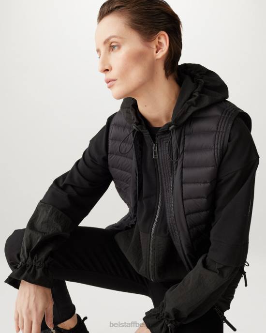 kleding lichtgewicht fleece zwart Torque sweatshirt met ritssluiting vrouwen Belstaff 624D510