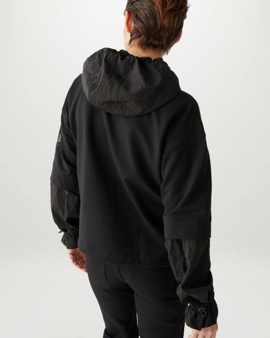 kleding lichtgewicht fleece zwart Torque sweatshirt met ritssluiting vrouwen Belstaff 624D510