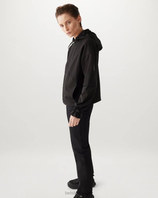 kleding lichtgewicht fleece zwart Torque sweatshirt met ritssluiting vrouwen Belstaff 624D510