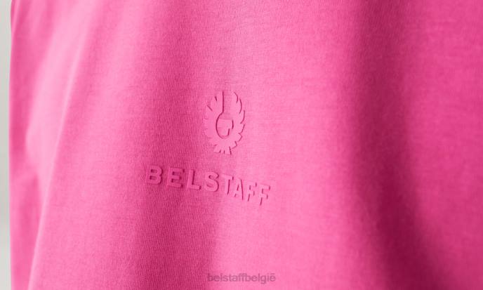 kleding katoenen jersey fuchsia roze sterrenstof micro-t-shirt vrouwen Belstaff 624D500