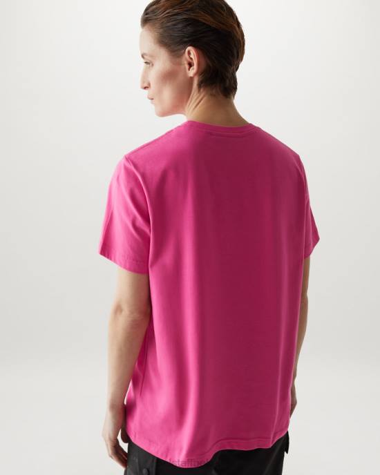 kleding katoenen jersey fuchsia roze sterrenstof micro-t-shirt vrouwen Belstaff 624D500