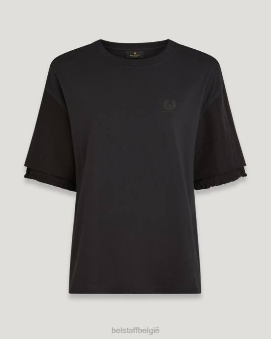 kleding katoenen jersey zwart sol t-shirt vrouwen Belstaff 624D499