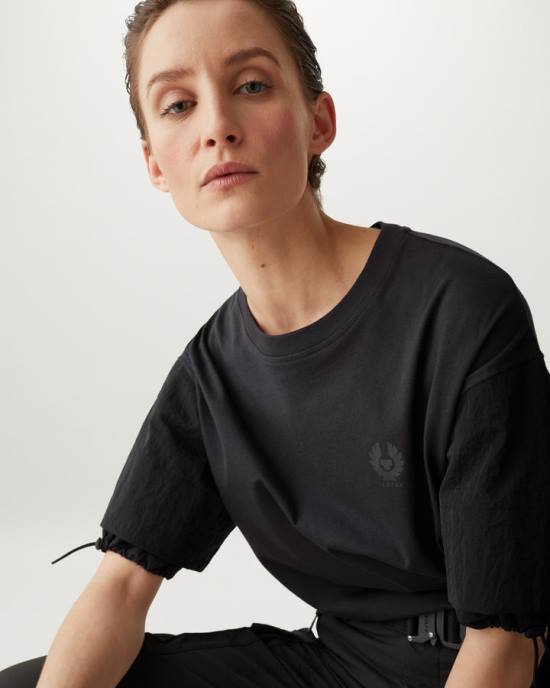 kleding katoenen jersey zwart sol t-shirt vrouwen Belstaff 624D499