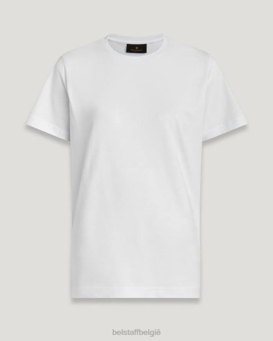 kleding katoenjersey wit sterrenstof micro-t-shirt vrouwen Belstaff 624D502