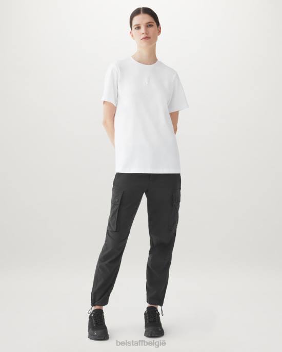 kleding katoenjersey wit sterrenstof micro-t-shirt vrouwen Belstaff 624D502