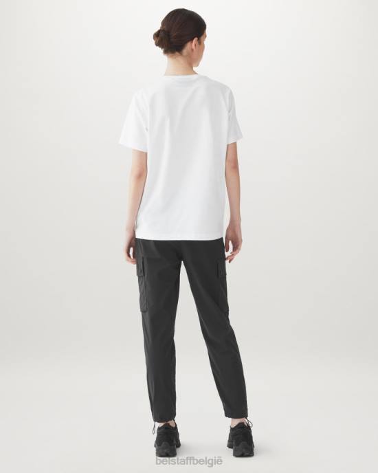 kleding katoenjersey wit sterrenstof micro-t-shirt vrouwen Belstaff 624D502