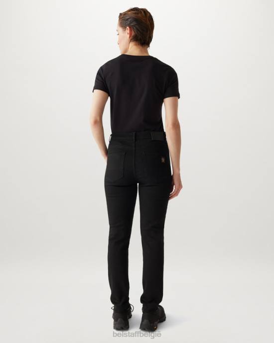 kleding gespoelde stretchdenim zwart spell skinny jeans vrouwen Belstaff 624D519
