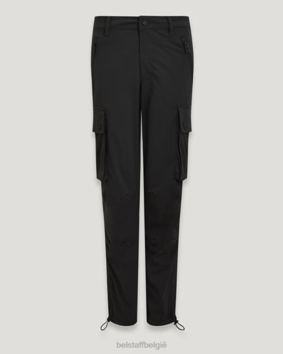 kleding stretchnylon zwart uitlopende broek vrouwen Belstaff 624D517
