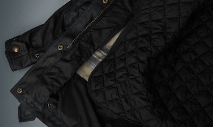 kleding gewaxt katoen zwart Trimaster motorjas vrouwen Belstaff 624D525